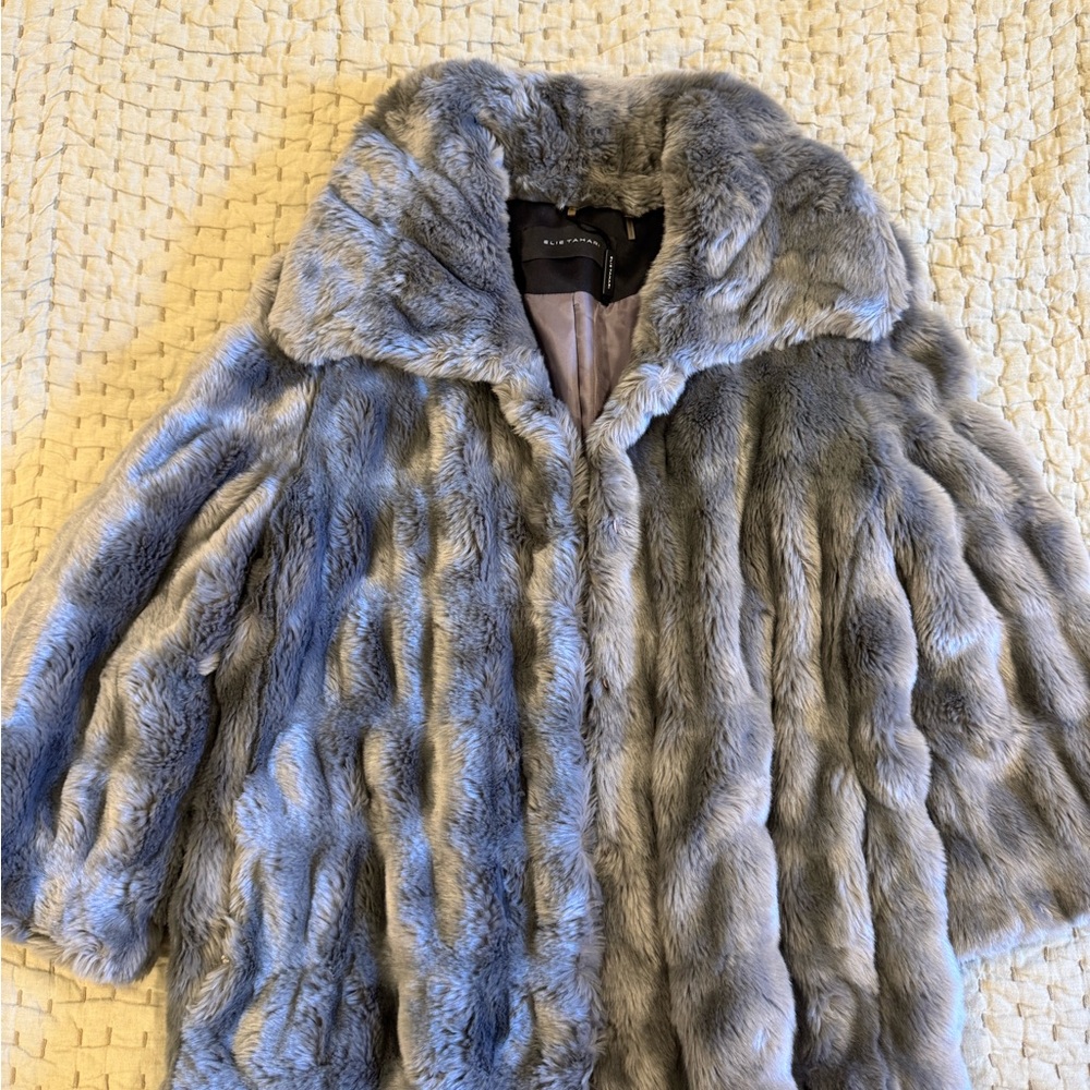 Elie Tahari faux fur coat